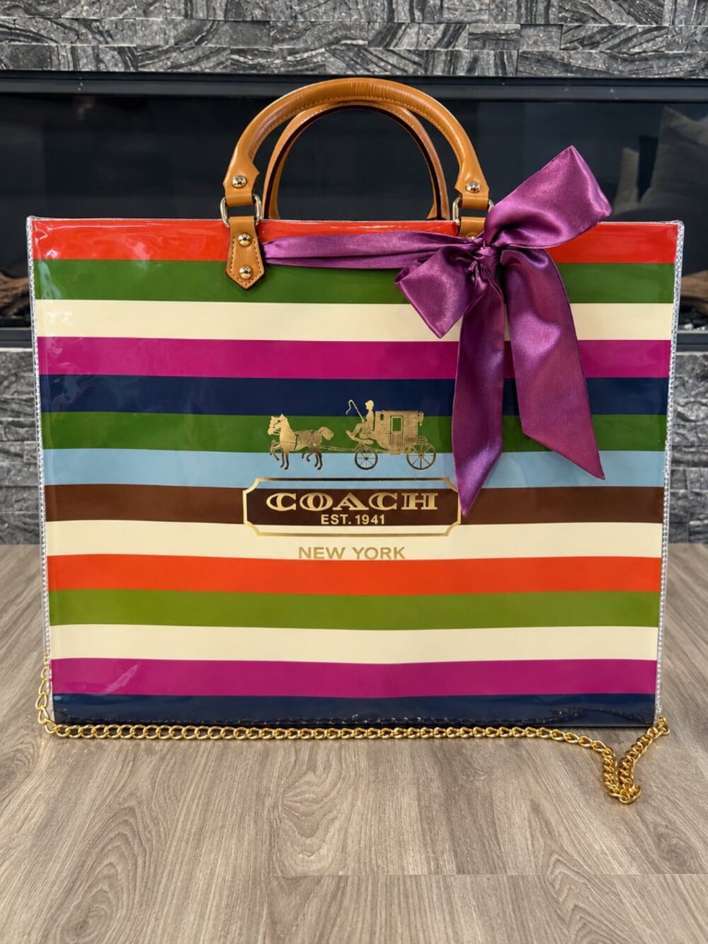 Up-Cycled Large Multicolor Premium Shopping Bag